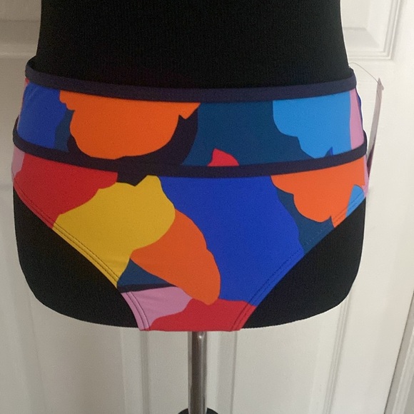 Nautica Bikini Swimsuit Bright Multicolored Adjustable Removable Strap Sz M NWT - Picture 4 of 12